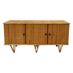 Vintage Bamboo Credenza