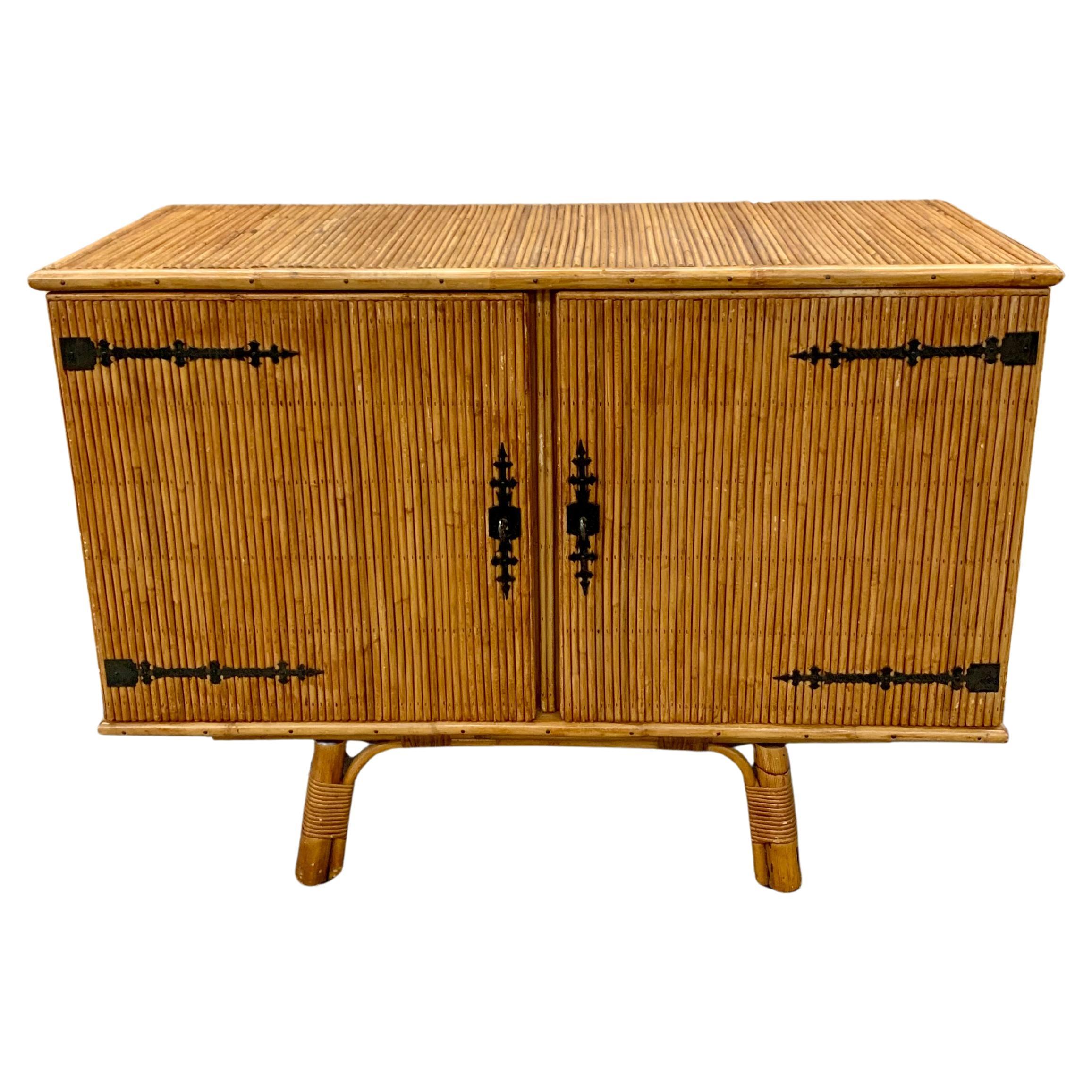 Vintage Bamboo Credenza