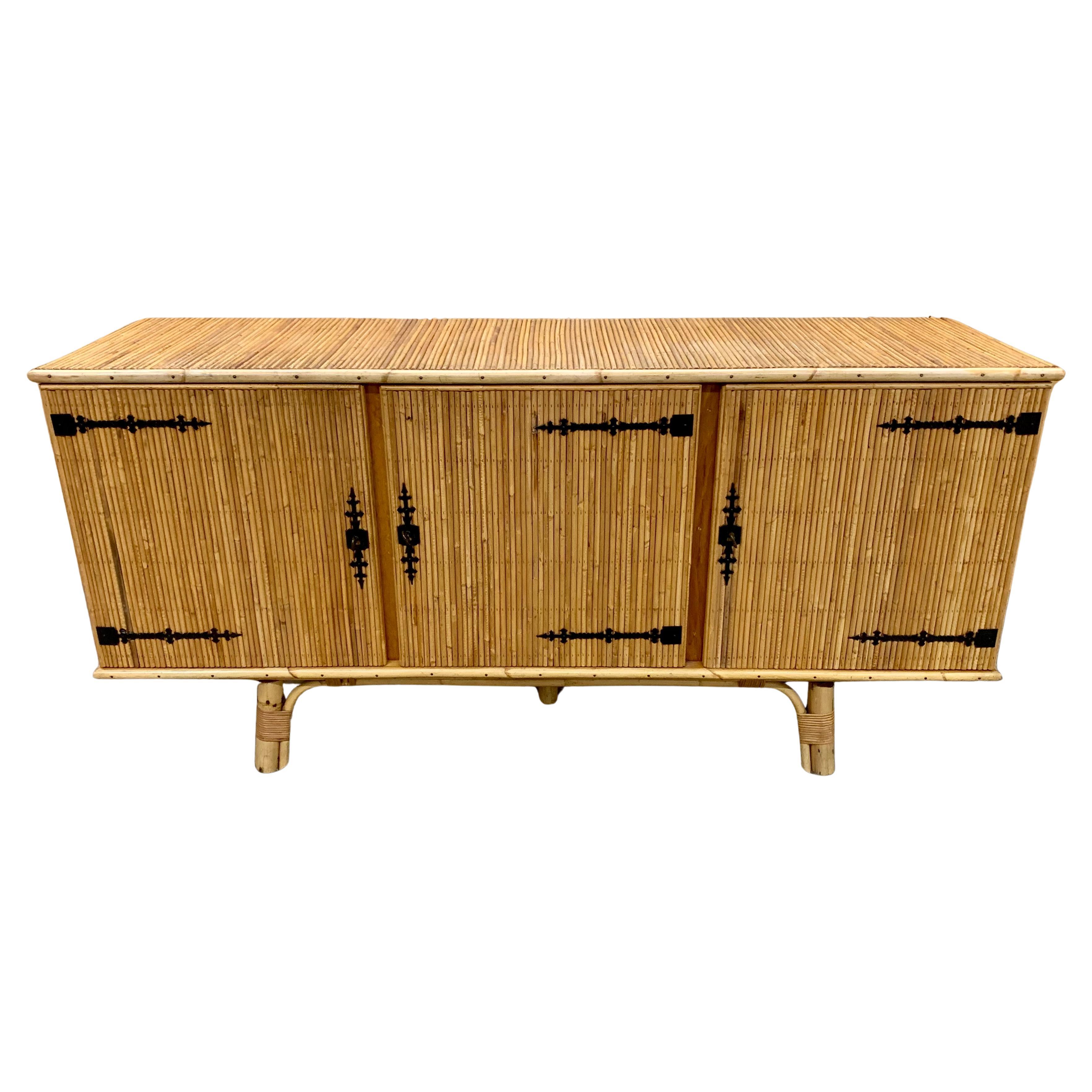 Credenza in bambù vintage
