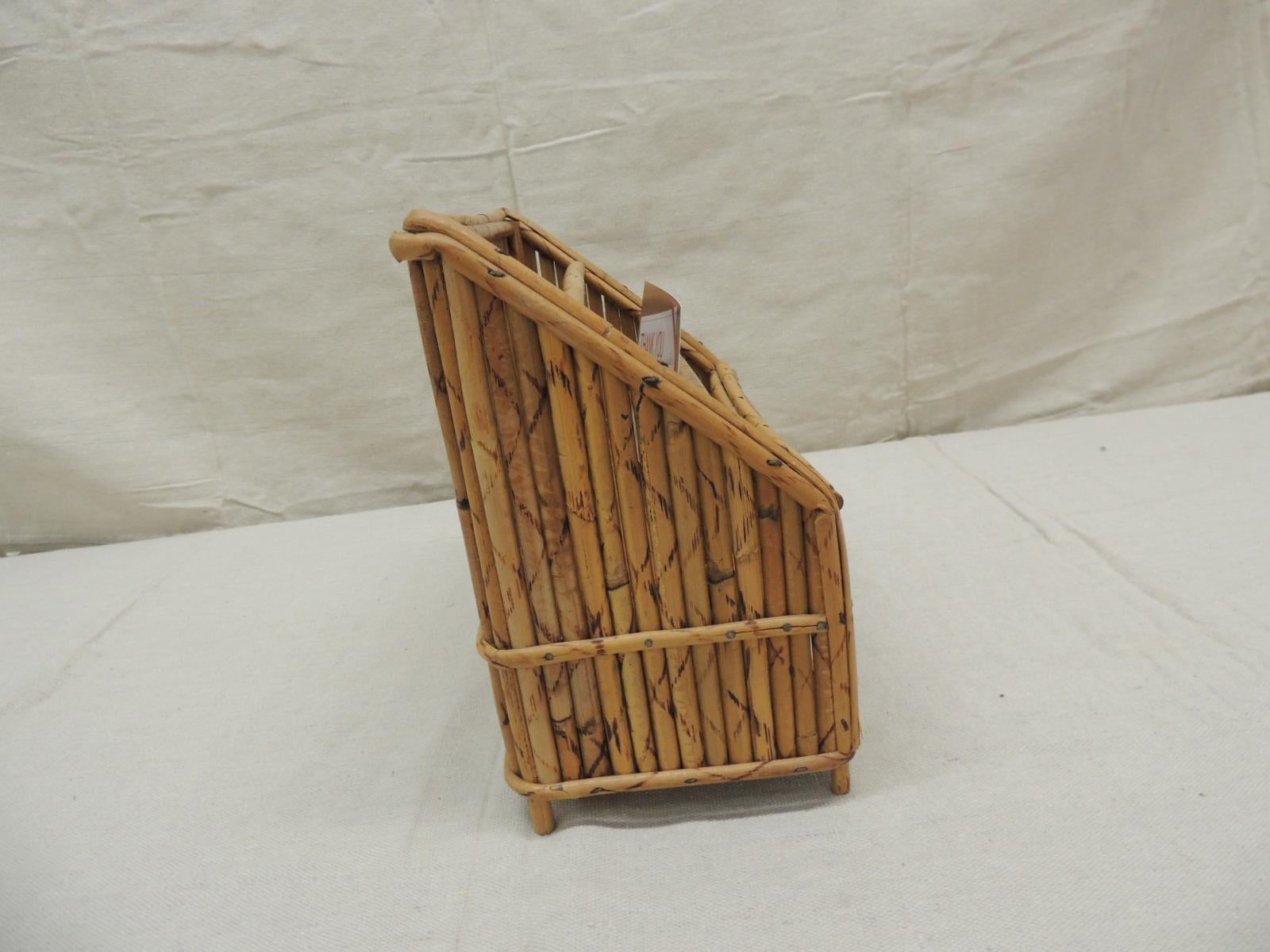 Balinese Vintage Bamboo Desk Accessory Letter Holder