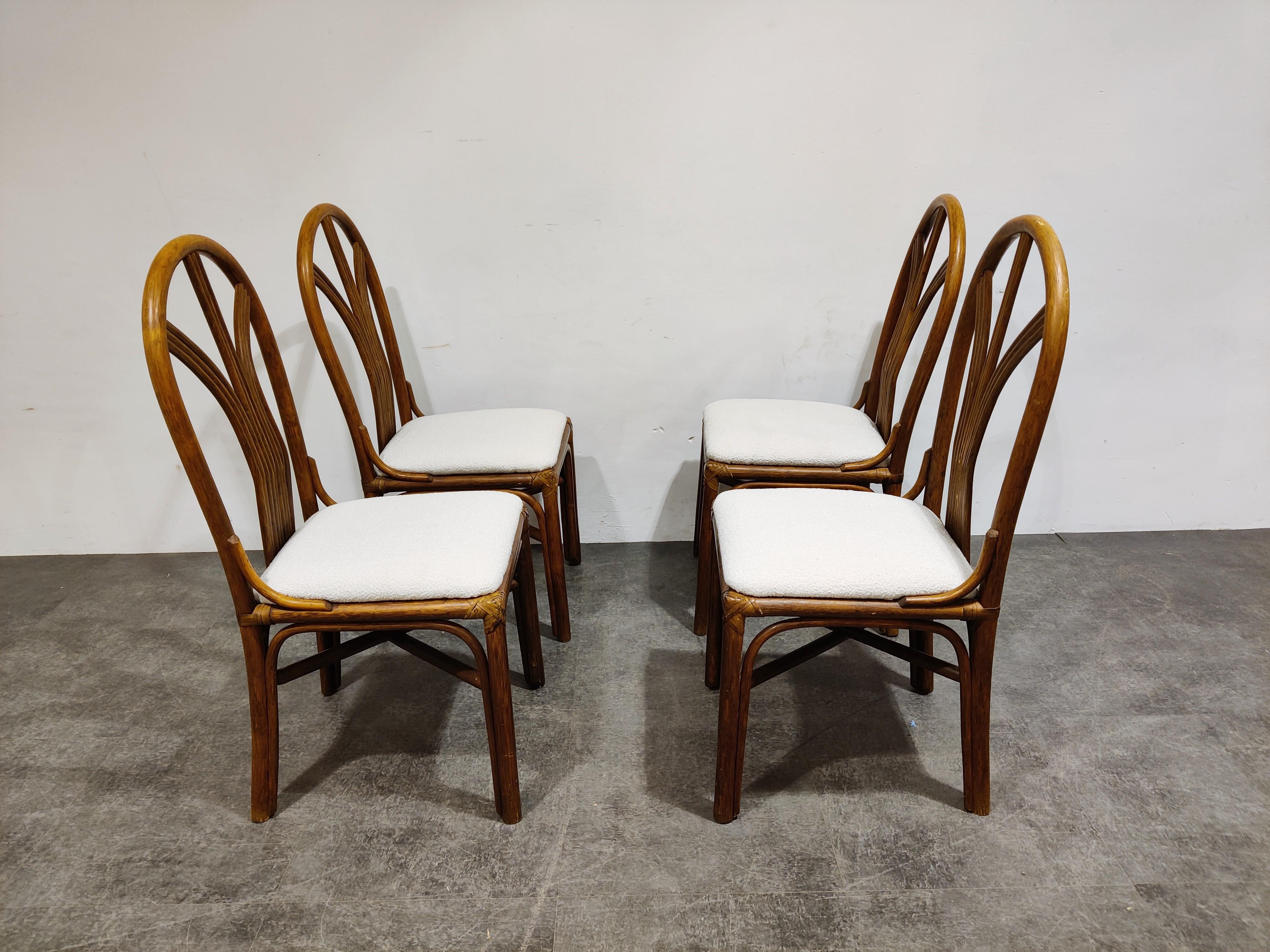 Vintage Bamboo Dining Chairs, 1960s In Good Condition For Sale In HEVERLEE, BE