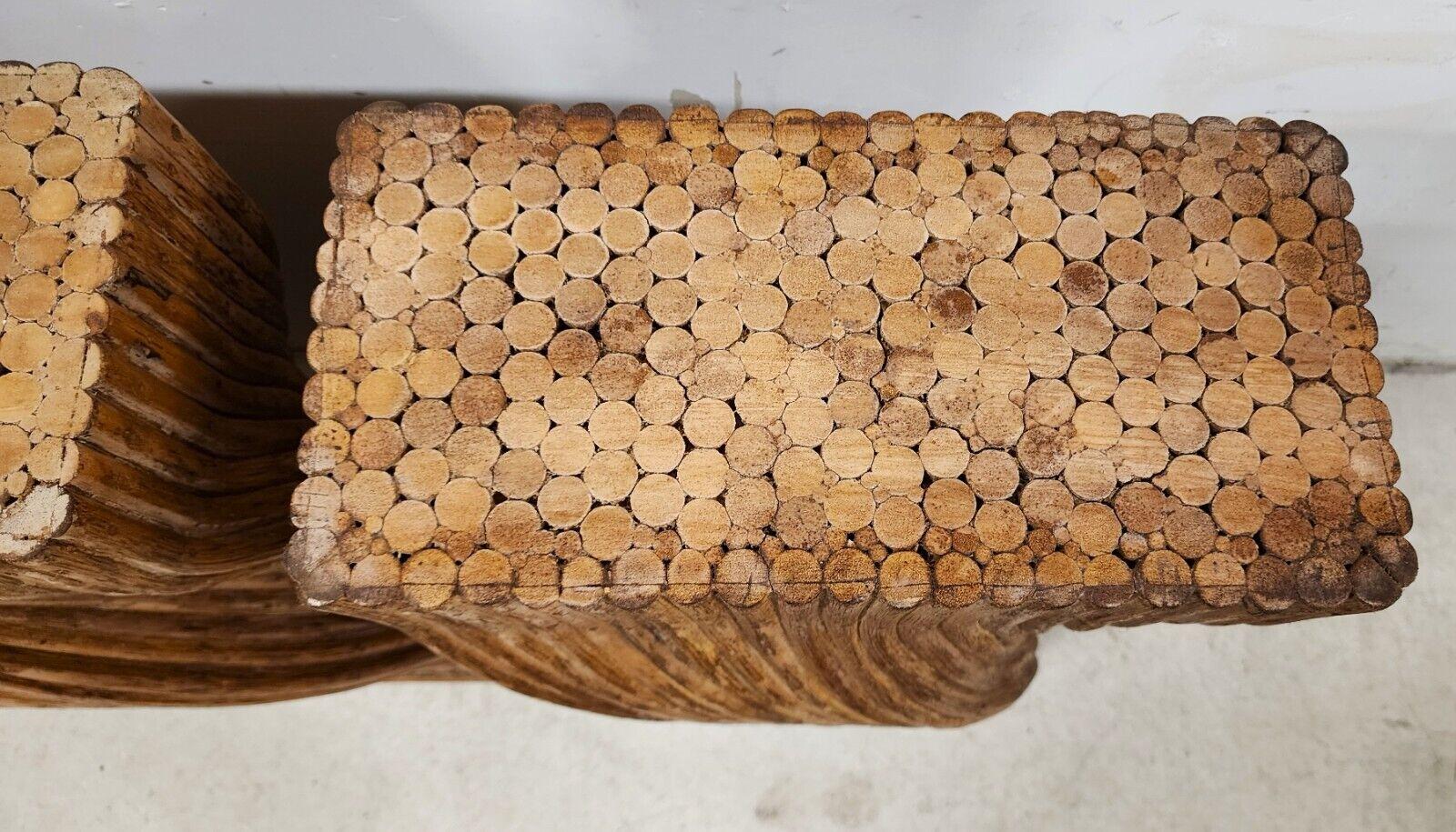 Esszimmer-Konsolentischsockel aus Bambus von McGuire im Zustand „Gut“ im Angebot in Lake Worth, FL