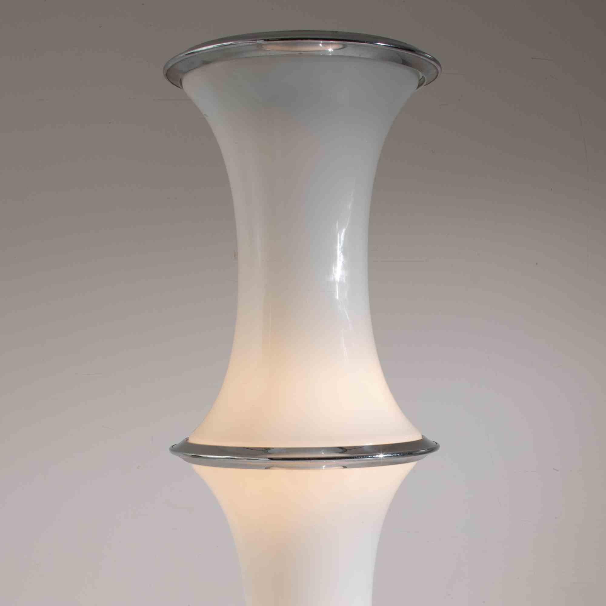 Italian Vintage Bamboo Floor Lamp by Enrico Tronconi for Vistosi, Italy, 1960s