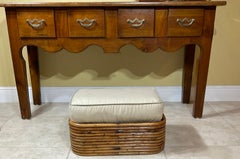 Vintage Bamboo Foot Stool