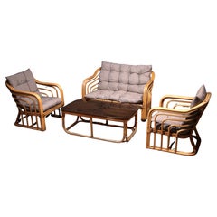 Vintage-Möbel-Set aus Bambus von Jordan Brown, 1970