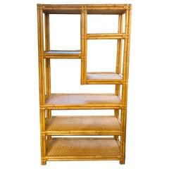 Vintage Bamboo Italian Etagere Displays