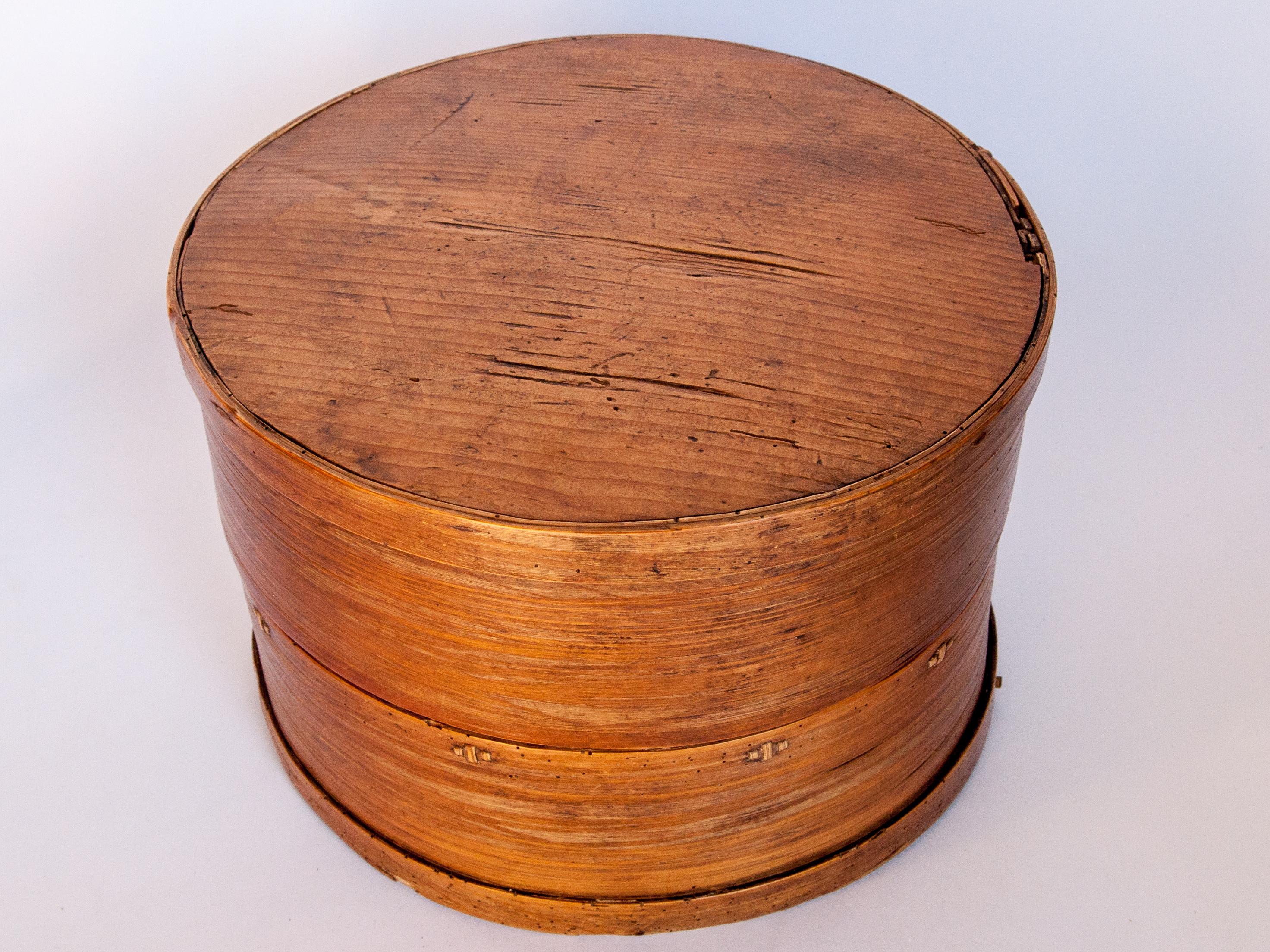 Hand-Crafted Vintage Bamboo Kitchen Box from Bhutan, Mid-20th Century