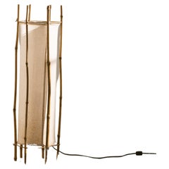 Vintage Bamboo Lamp by Louis Sognot