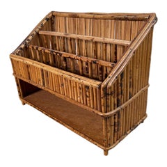 Porte-lettres en bambou vintage Organisateur de bureau