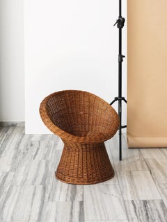 Vintage bamboo lounge chair