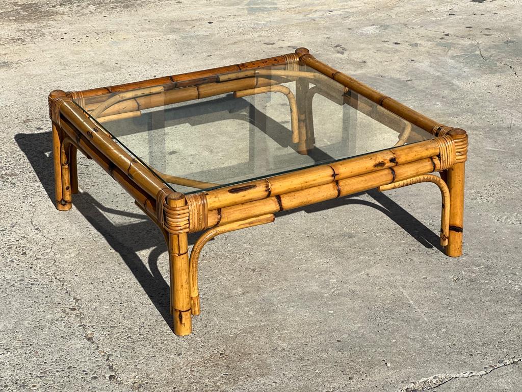 Vintage Bamboo Lounge Set, Italy 1960s, 7 Elements at 1stDibs