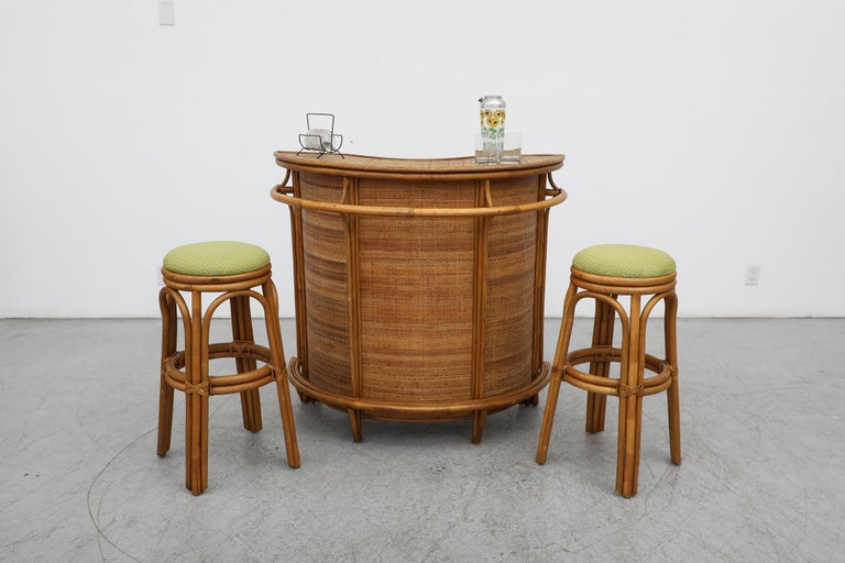 Vintage store rattan bar