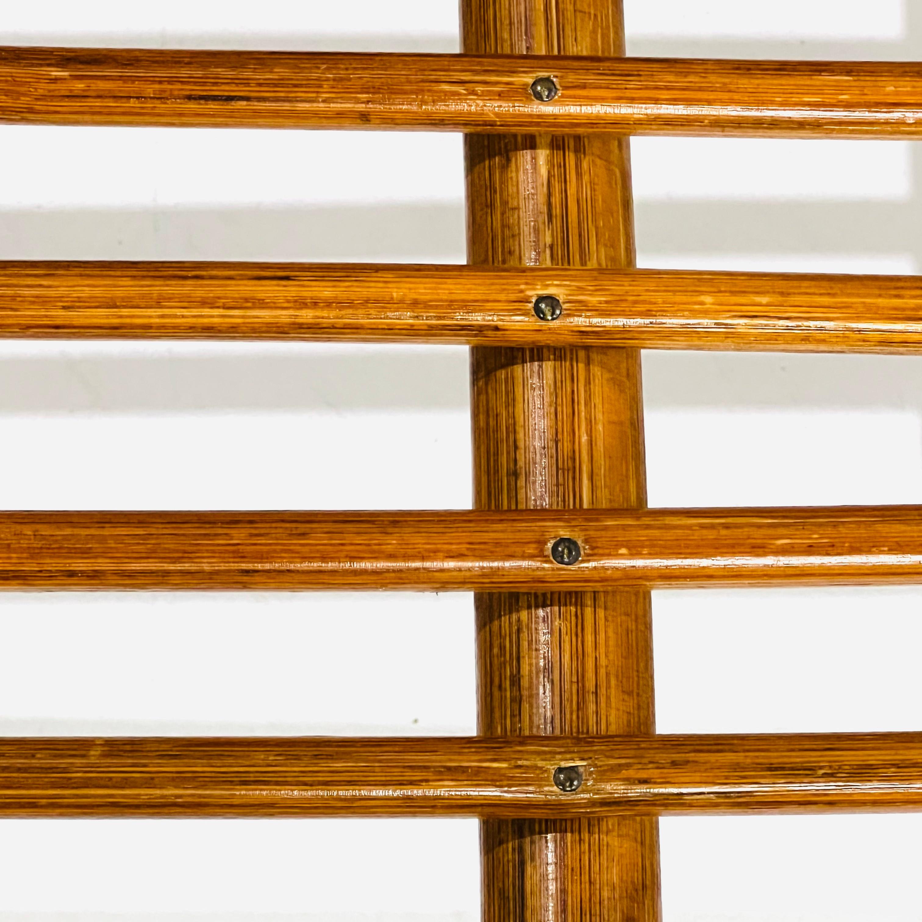 Vintage Bamboo & Rattan Chaise Lounge For Sale 8