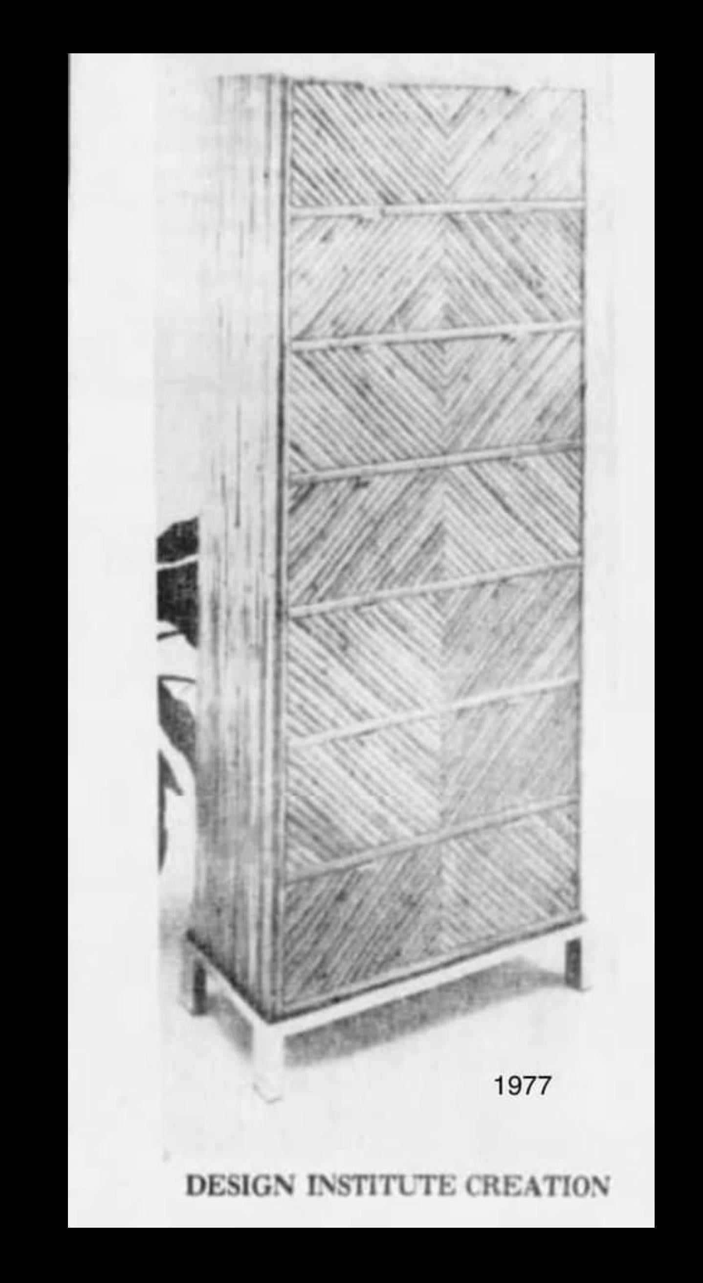 Vintage Bambú Ratán Cómoda Cajoneras Mesas auxiliares / Mesillas de noche Milo Baughman en venta 1