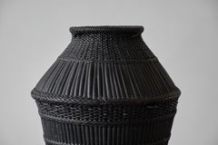 Vintage Bamboo Sculptural Basket