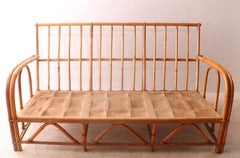 Vintage Bamboo Sofa by the Superior Reed and Rattan Furniture Company