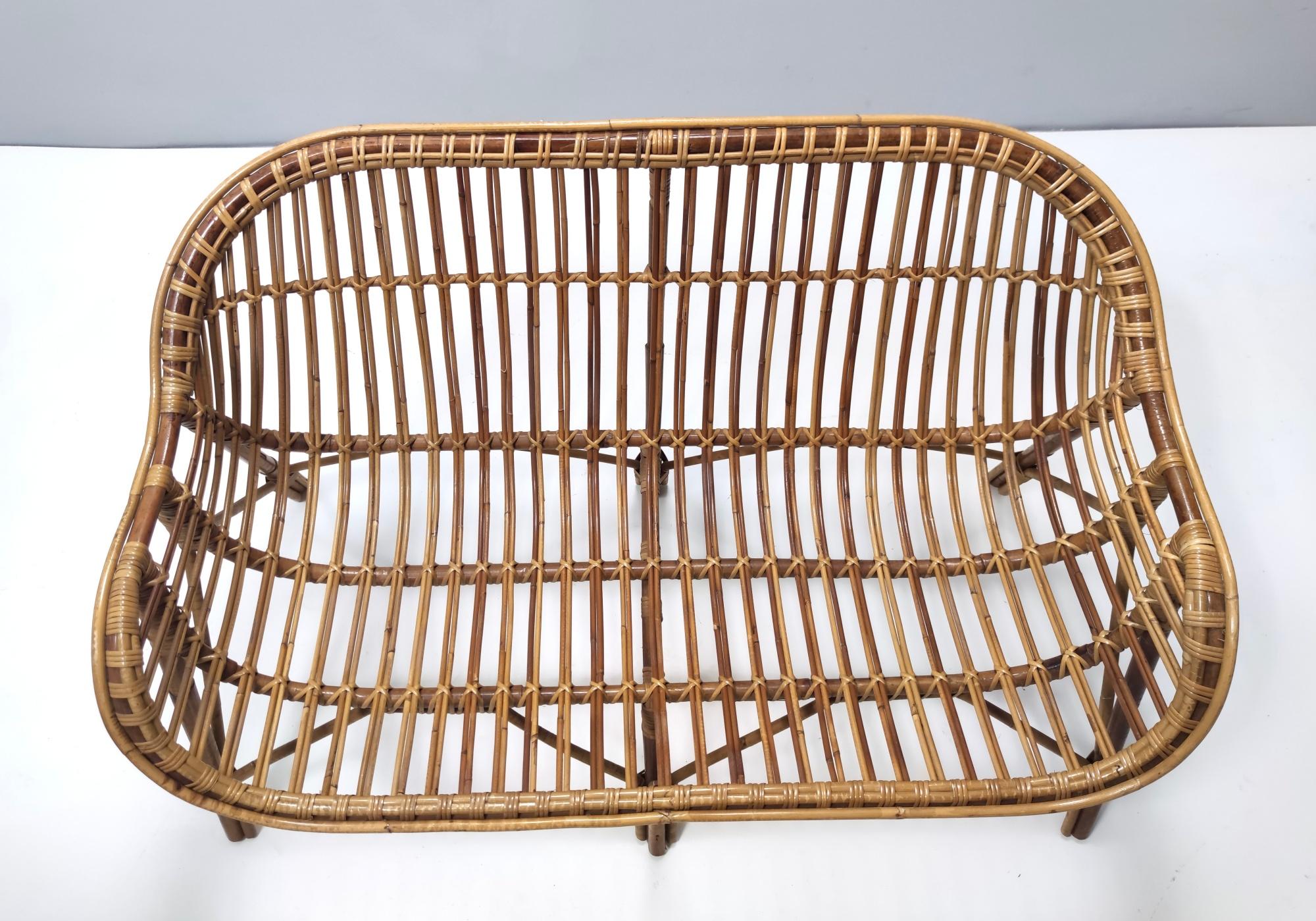 Sofá vintage de bambú, Made in Italy en venta 5