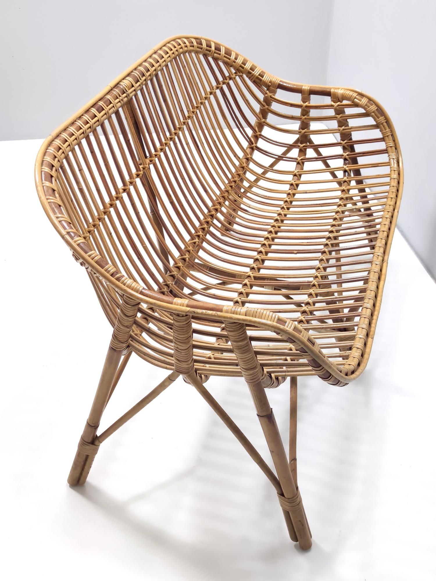 Sofá vintage de bambú, Made in Italy mediados del siglo XX en venta