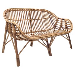 Vintage-Sofa aus Bambus, hergestellt in Italien