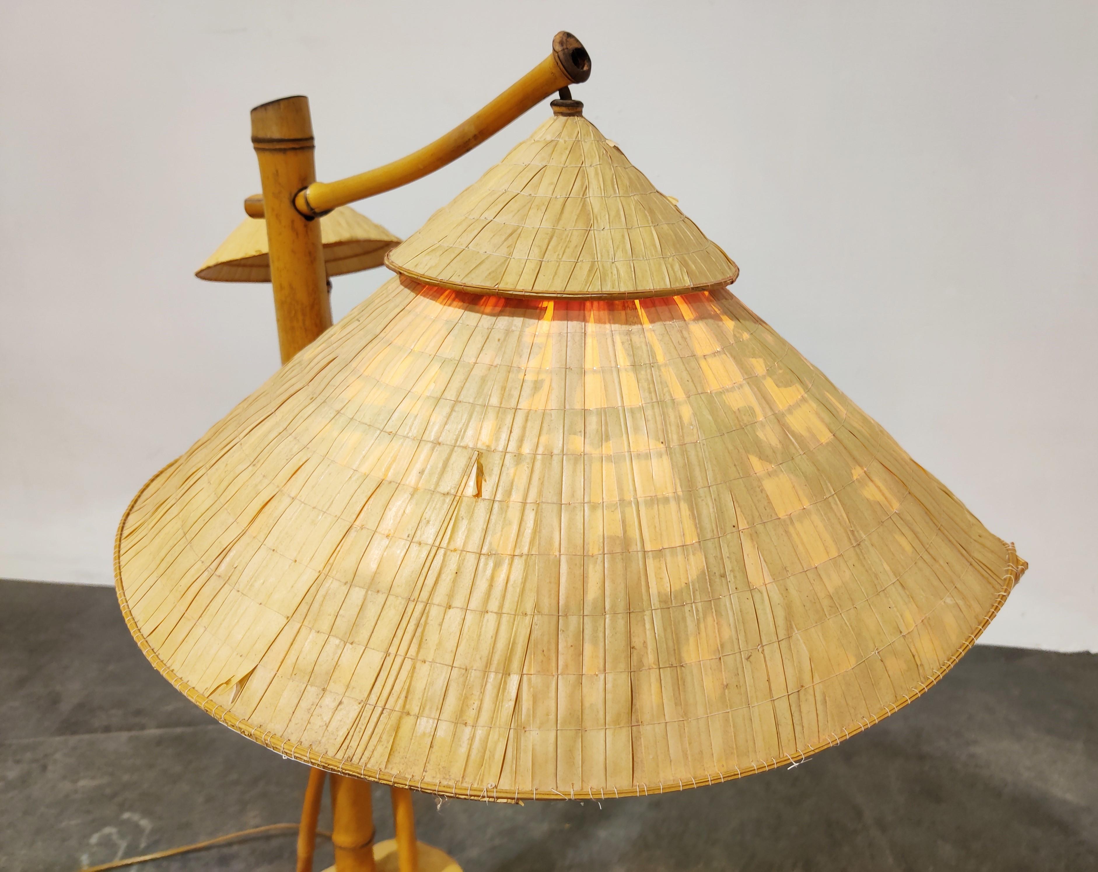 cheap vintage bamboo table lamp