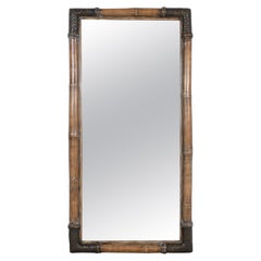 Vintage Bamboo Wall Mirror