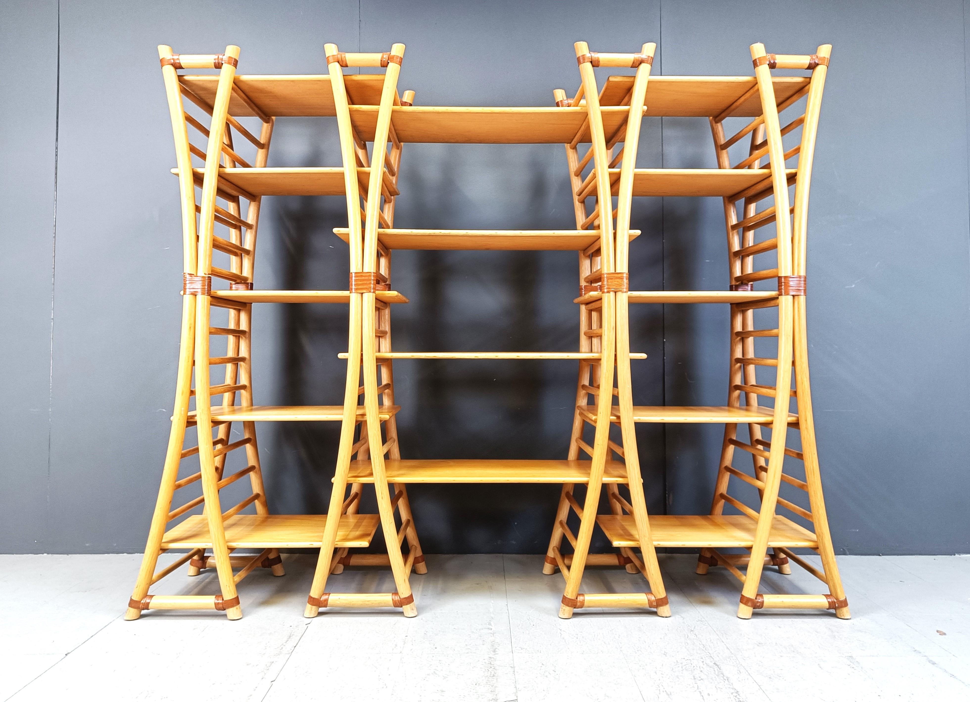 Mueble alto vintage de bambú, años 70 en Bueno estado para la venta en Leuven, Vlaams Gewest