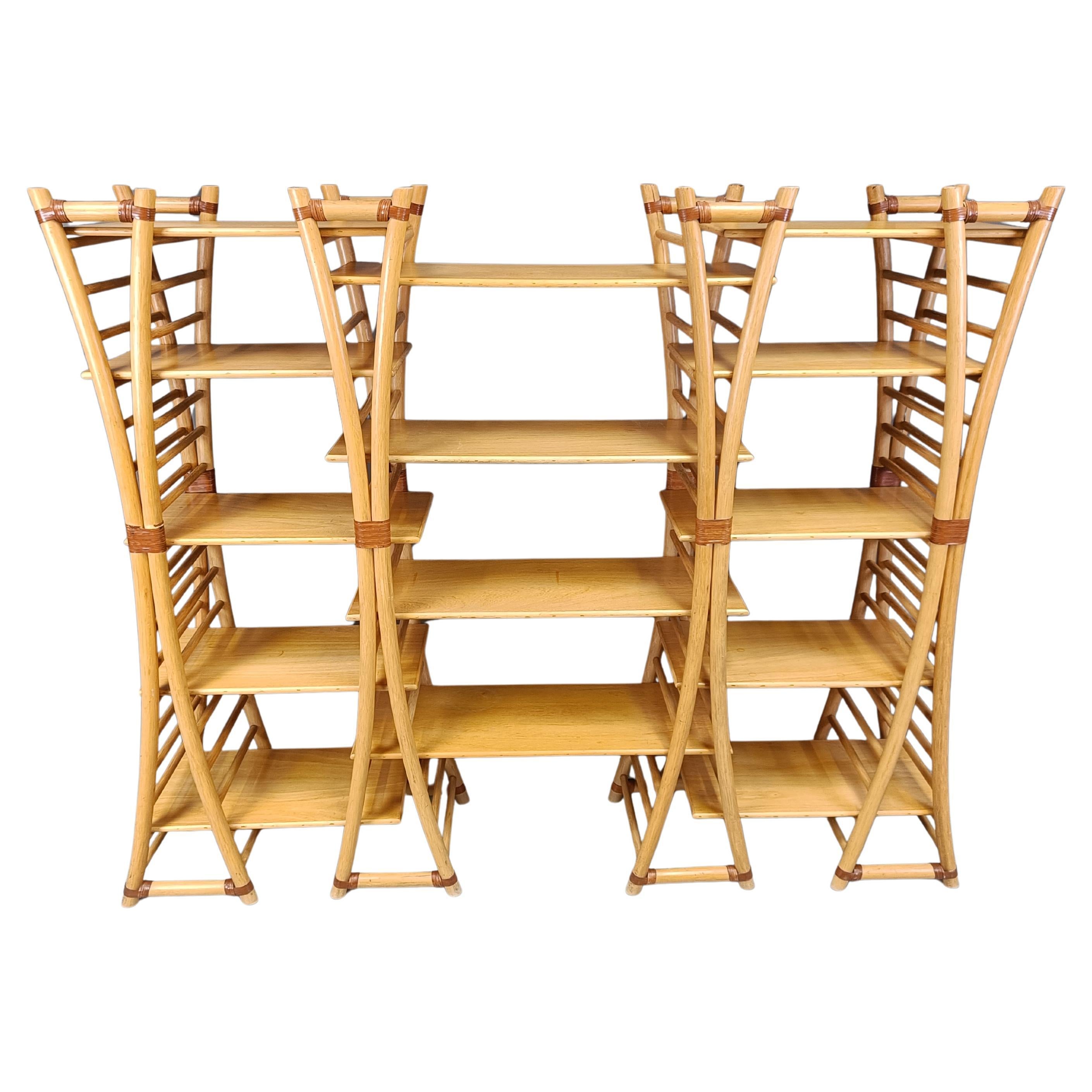 Pensile in bambù vintage, anni
70