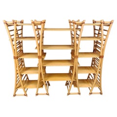 Pensile in bambù vintage, anni '70