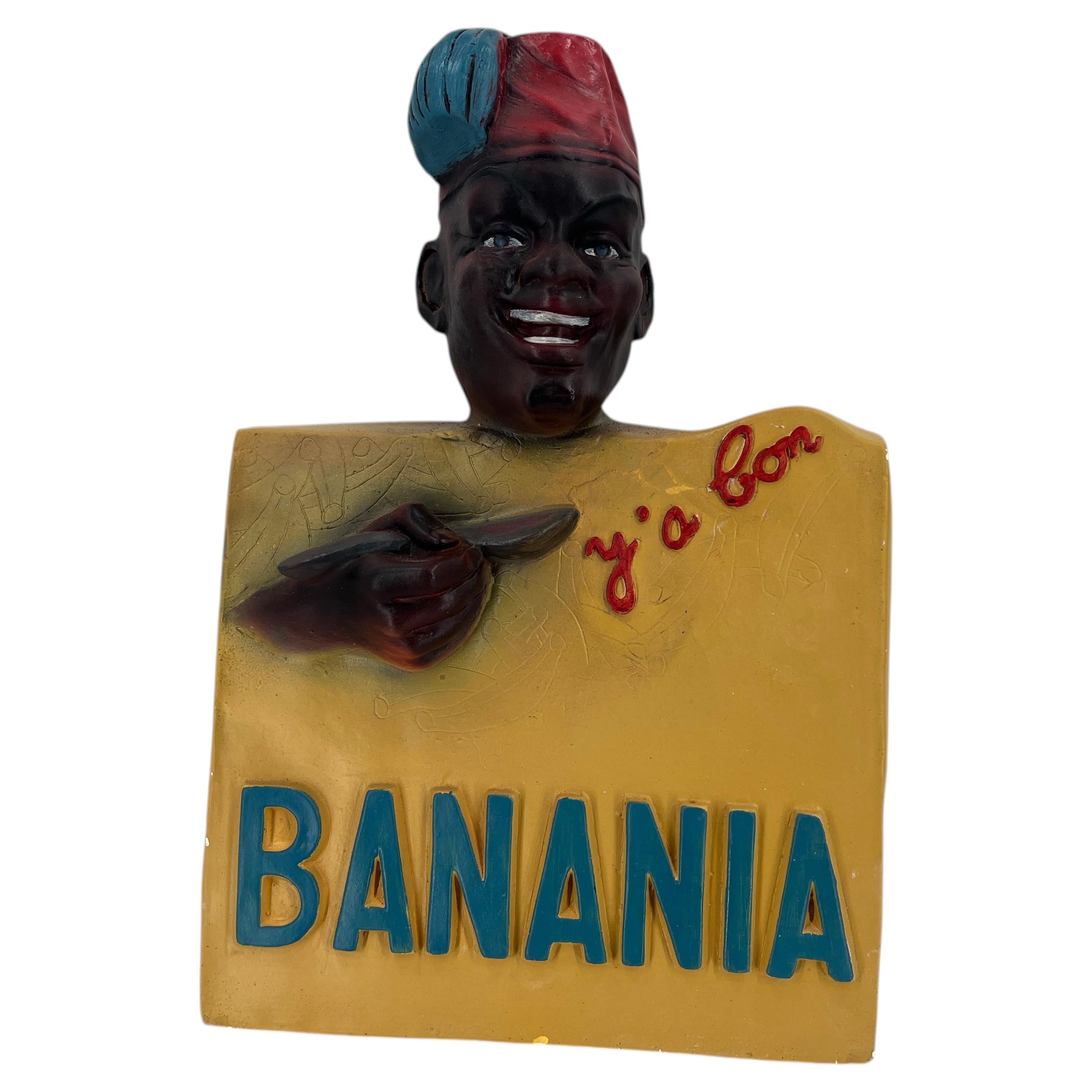 Scultura pubblicitaria d'epoca della Banania in vendita