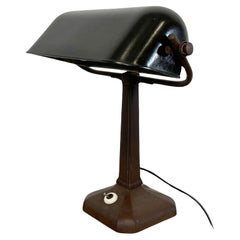 Vintage Bank Table Lamp, 1950s