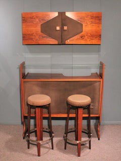 Vintage Bar and Stool Set, Italian Work circa 1960