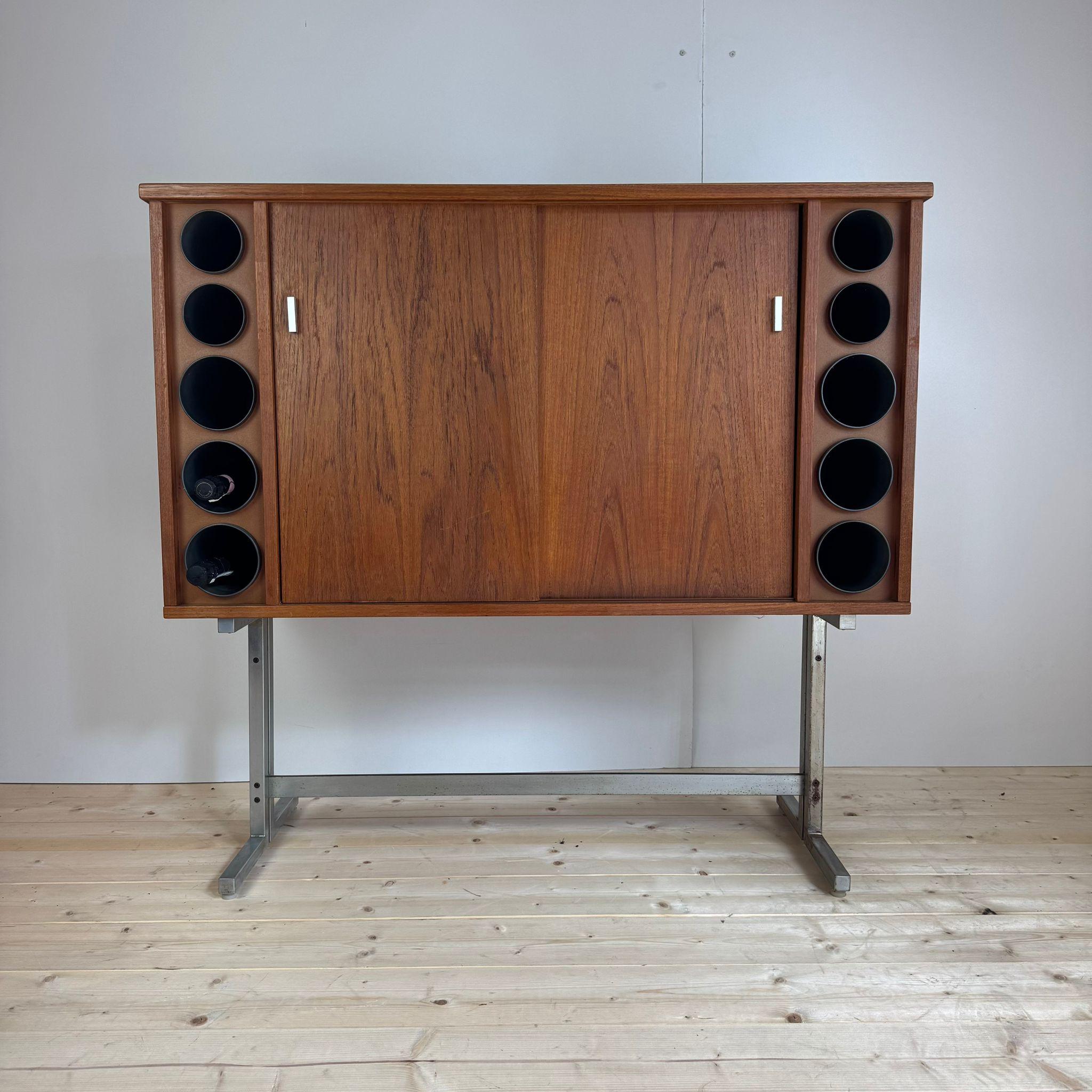 Vintage bar cabinet in teak, Denmark 1960 in vendita 3