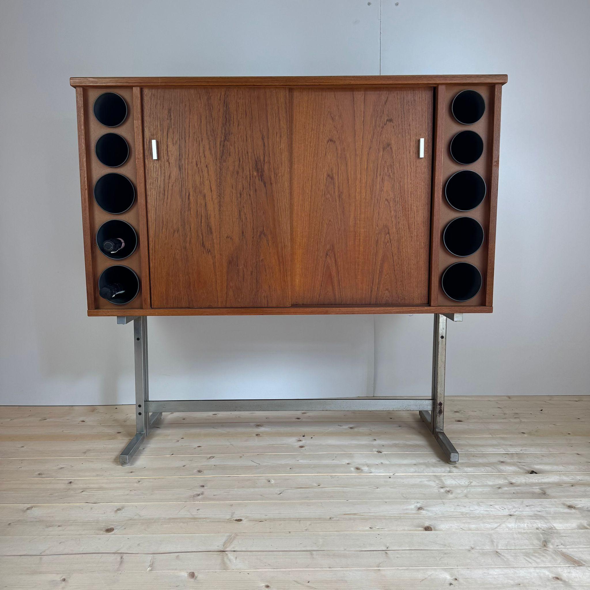 Vintage bar cabinet in teak, Denmark 1960 in vendita 4