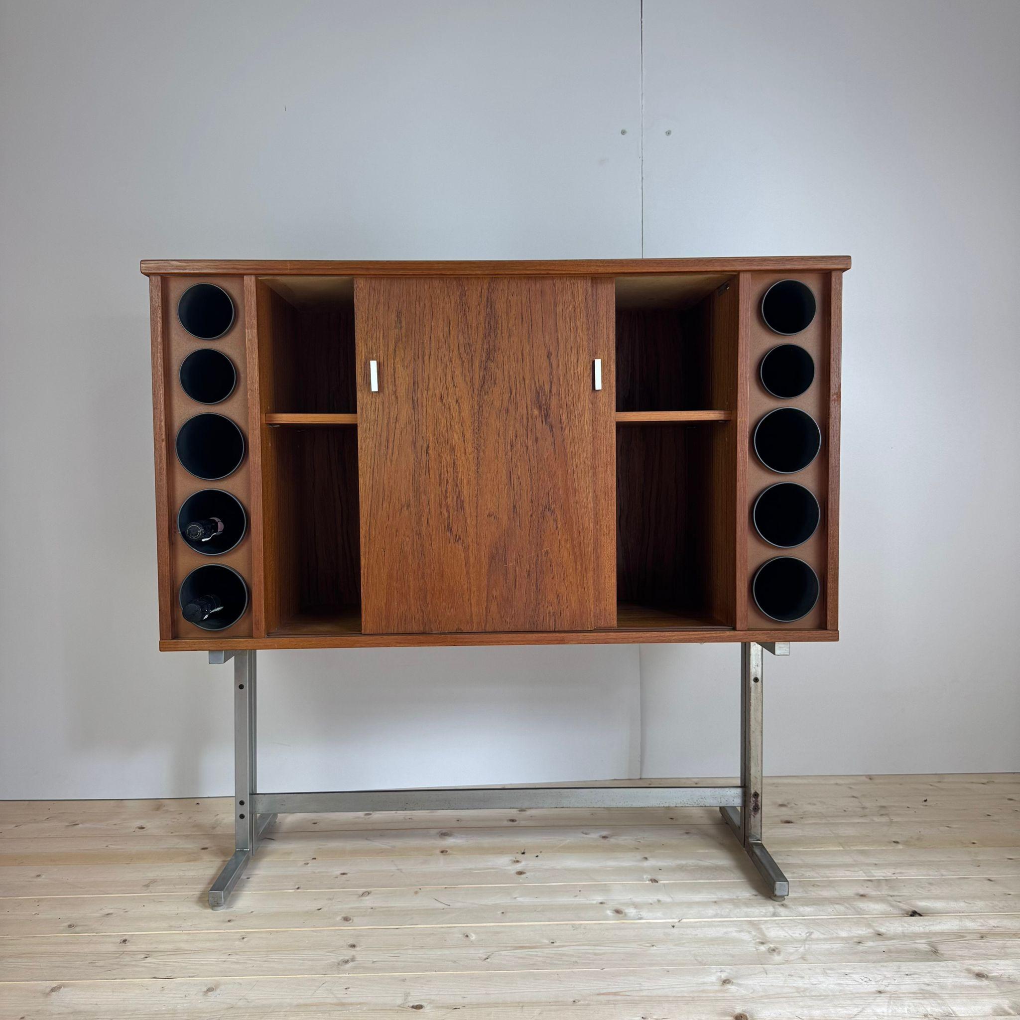 Vintage bar cabinet in teak, Denmark 1960 in vendita 1