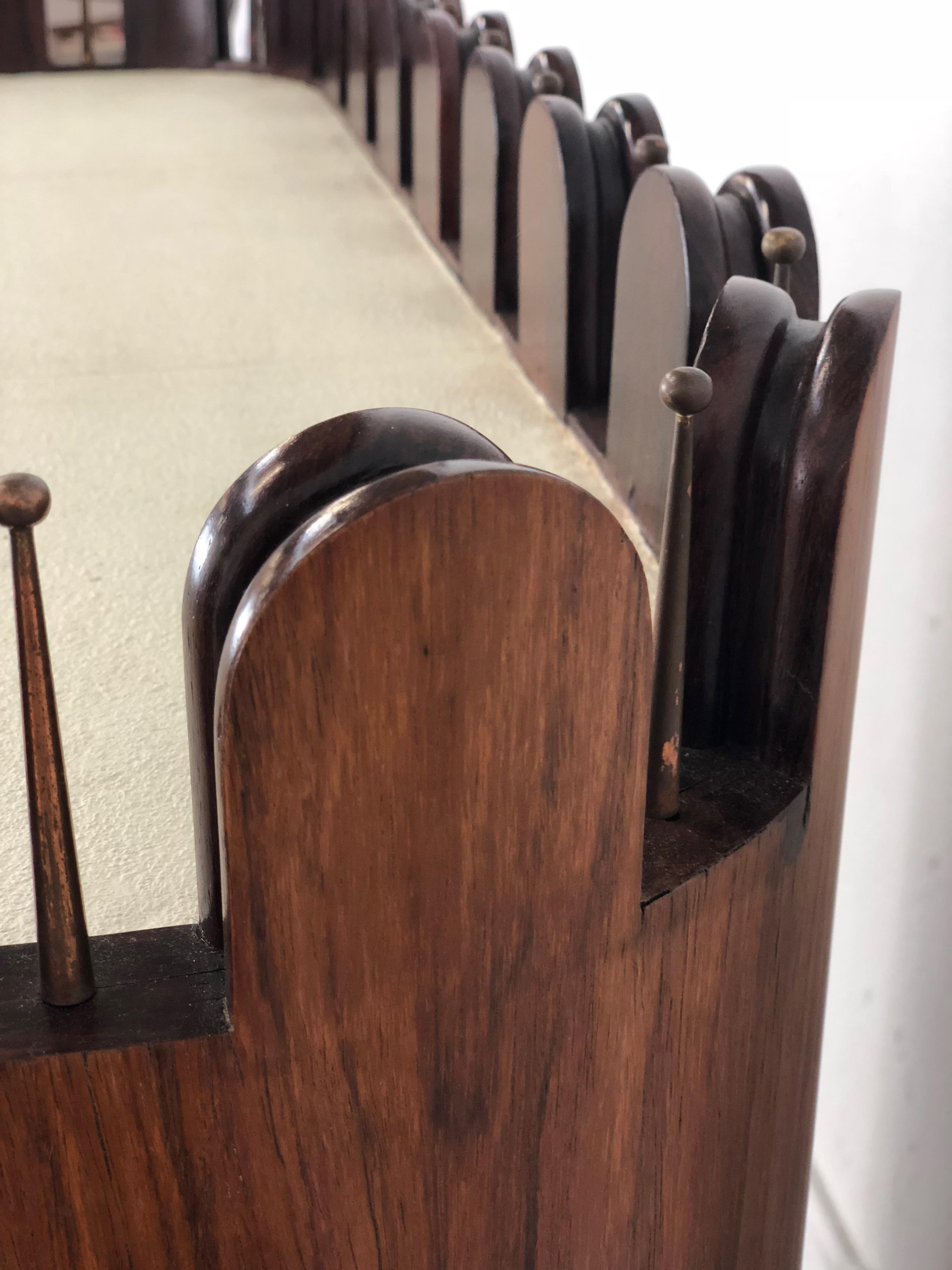 Vintage-Barschrank aus Holz und Kupfer von Luigi Scremin 8