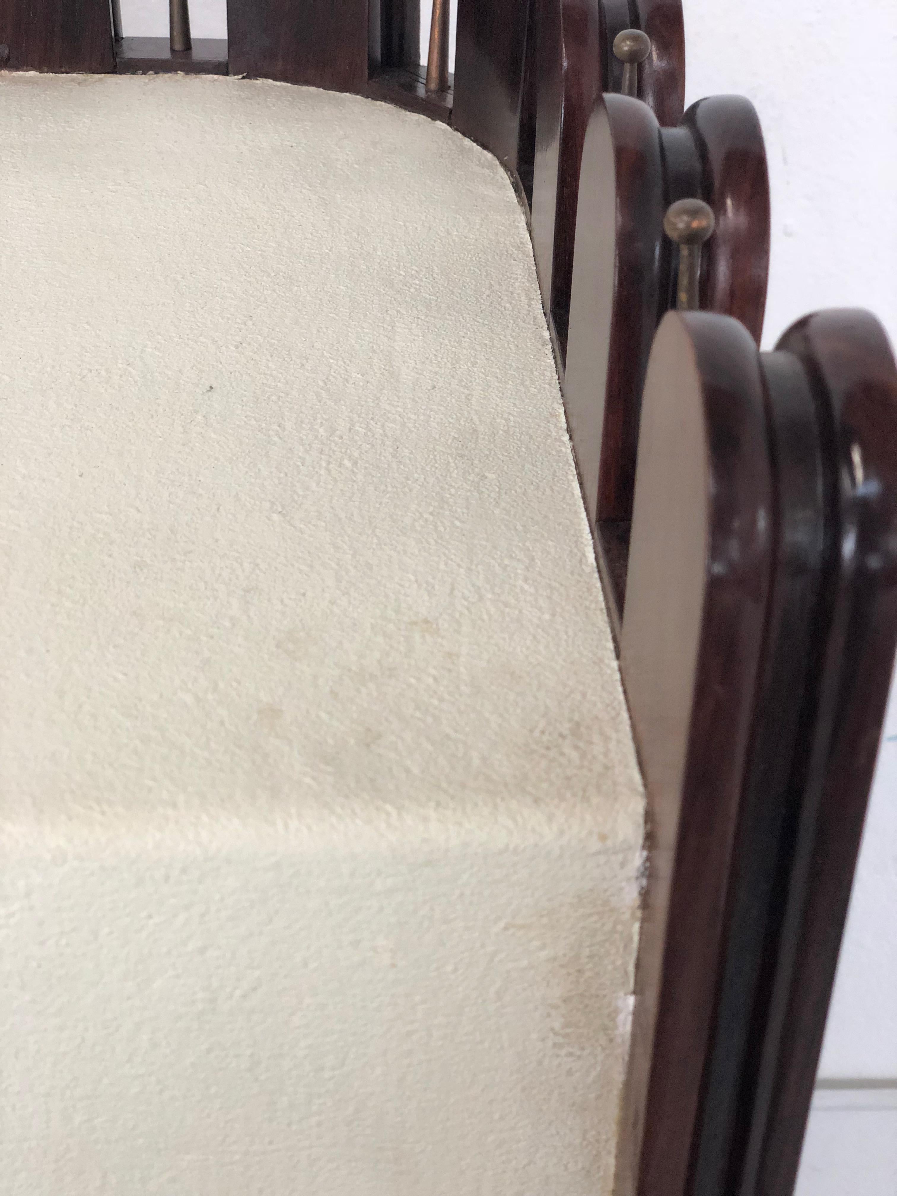 Vintage-Barschrank aus Holz und Kupfer von Luigi Scremin 2