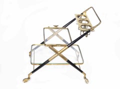 Vintage Bar Cart Attr. to Cesare Lacca, Italy, 1970s