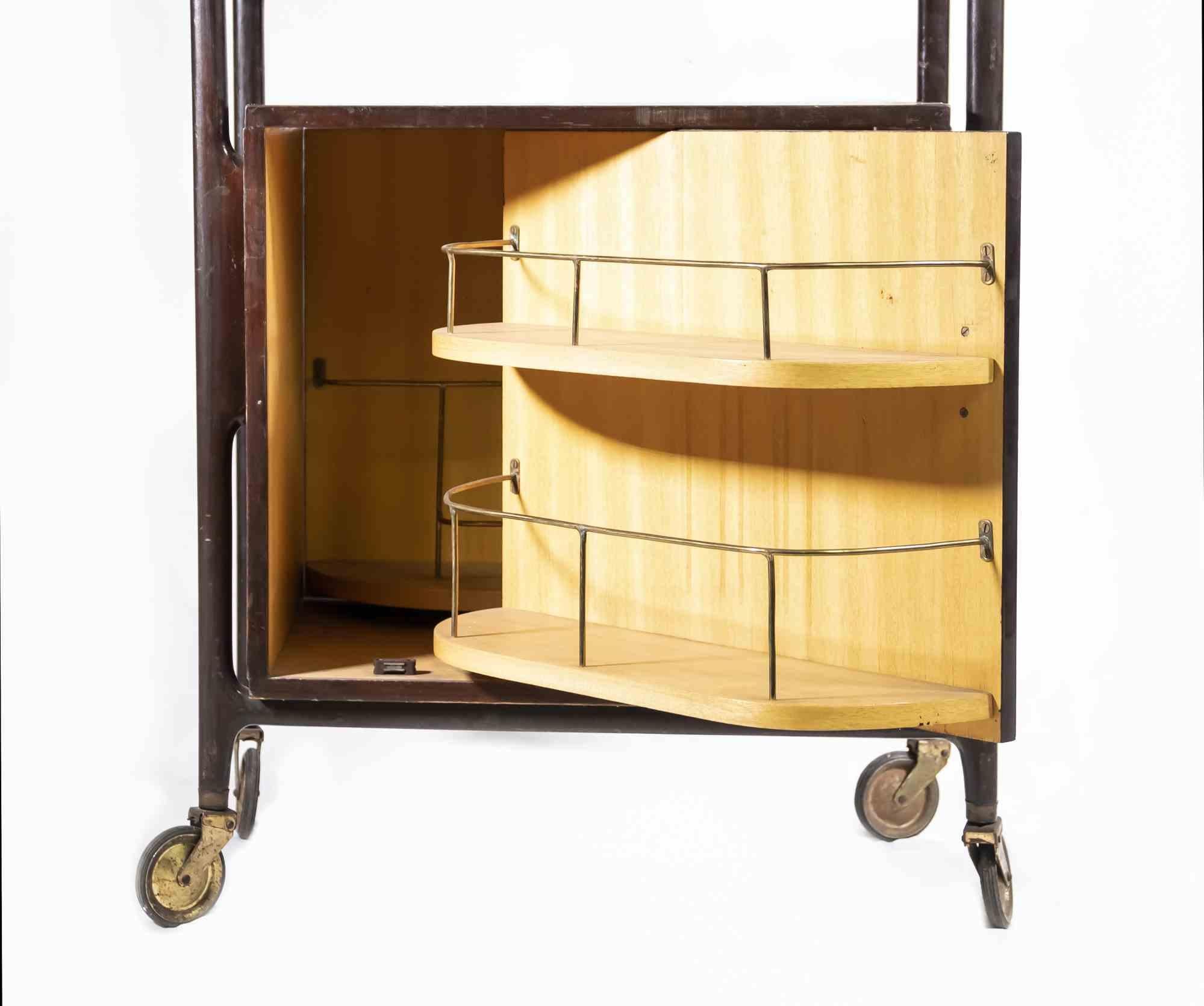 Vintage Bar Cart Attributed to Ico Parisi, Italy, 1970s In Good Condition For Sale In Roma, IT