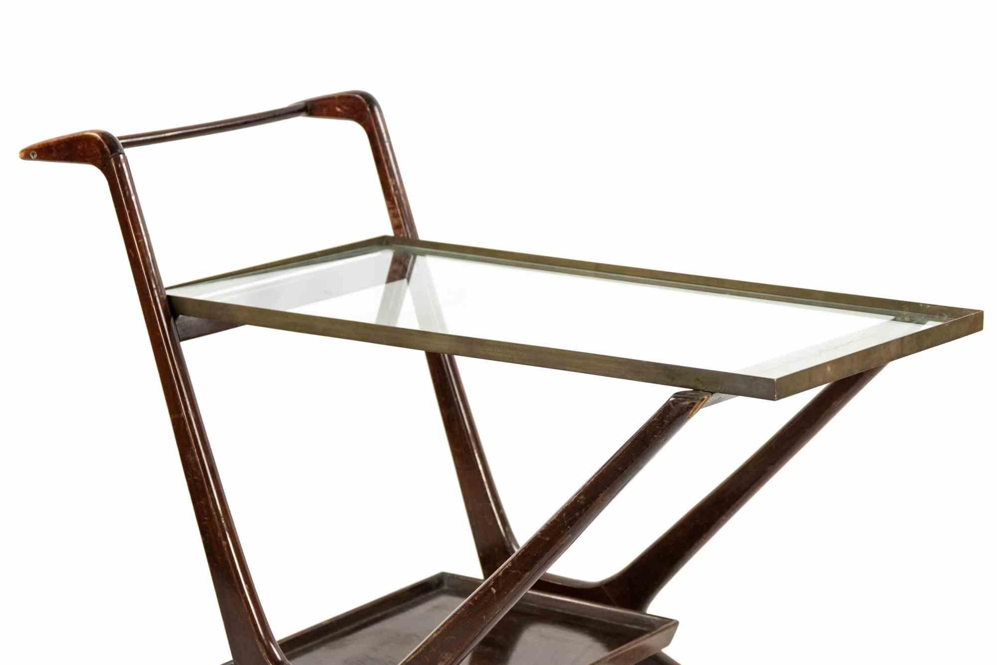 Mid-20th Century Vintage Bar Cart by Ico Parisi, Italy, 1950s