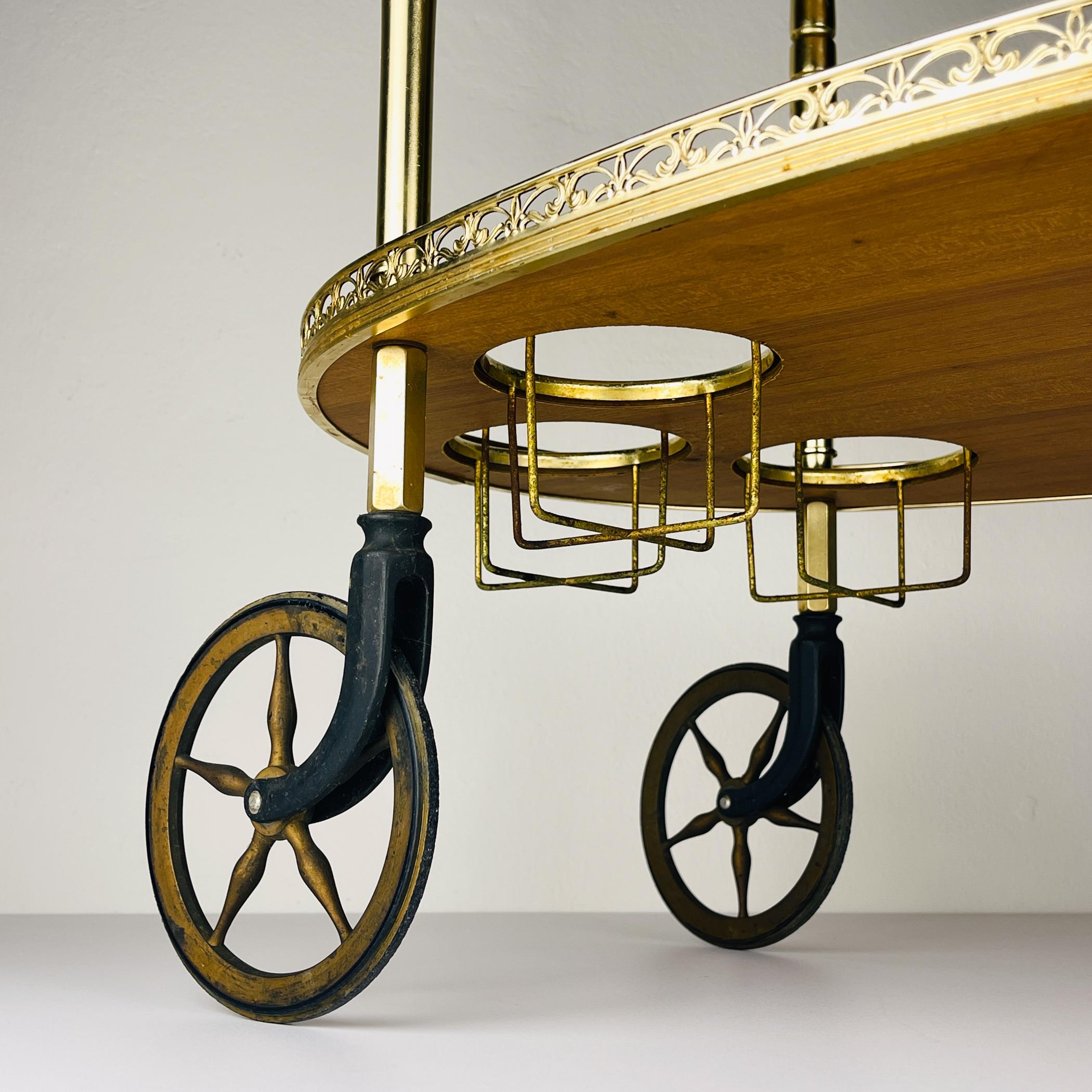 Carrello da bar vintage di MB, Italia 1960 In condizioni buone in vendita a Miklavž Pri Taboru, SI
