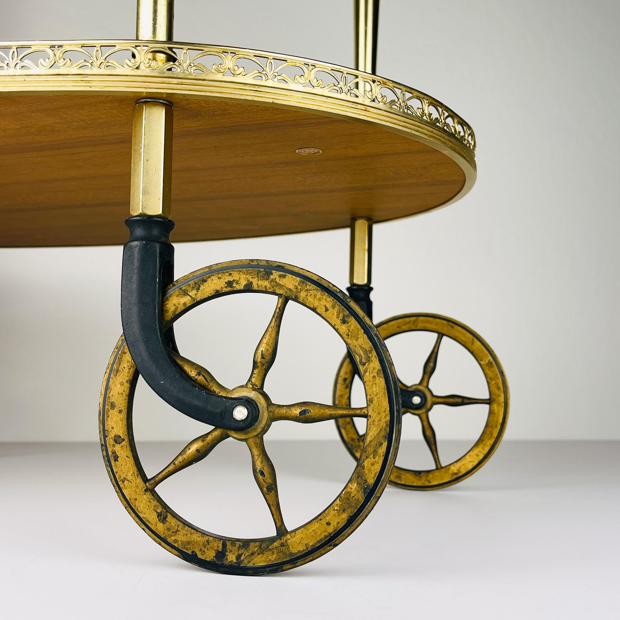 Carrello da bar vintage di MB, Italia 1960 in vendita 2