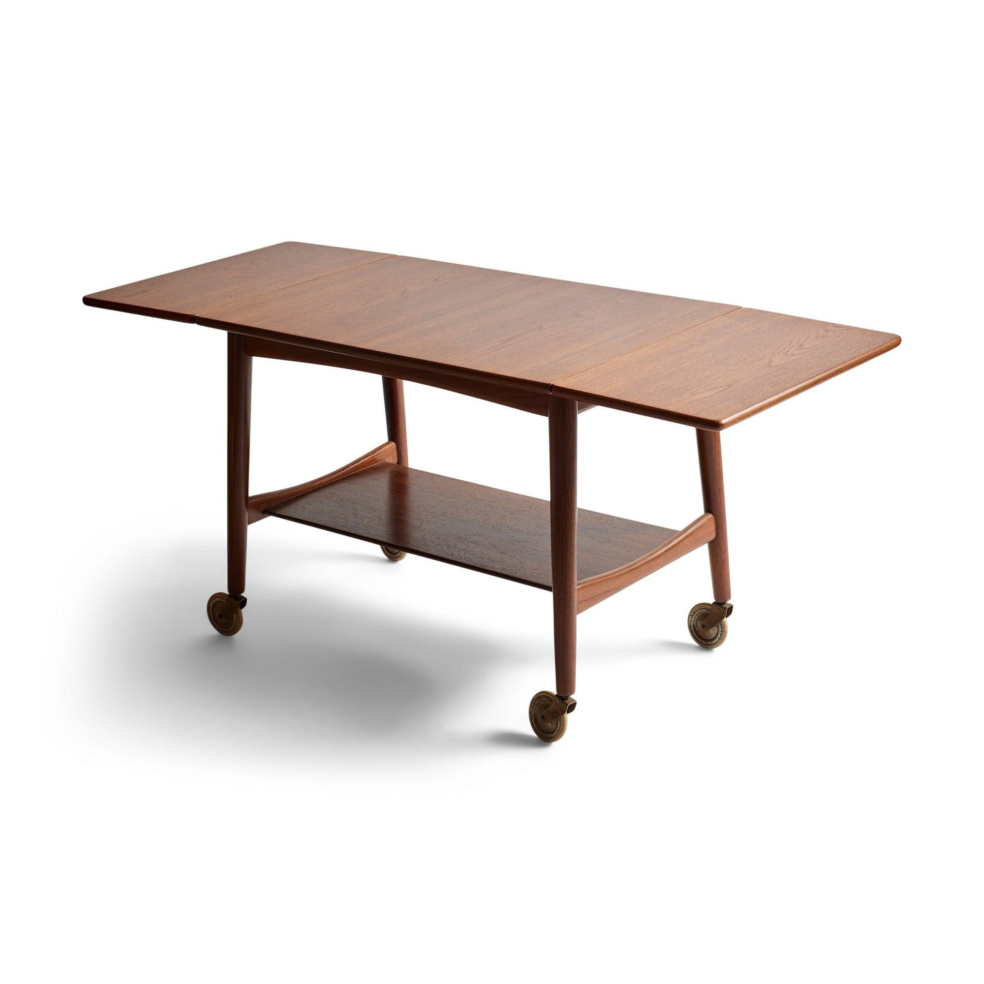 Contemporary Vintage Bar Cart by Hans J. Wegner for Andreas Tuck For Sale