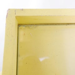 Vintage Bar Cart in yellow lacquered wood - 1960s