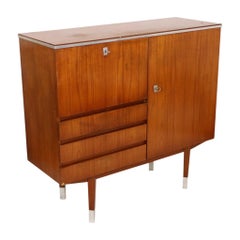 Vintage Bar Furniture Sideboard Teak Veneer Sixties