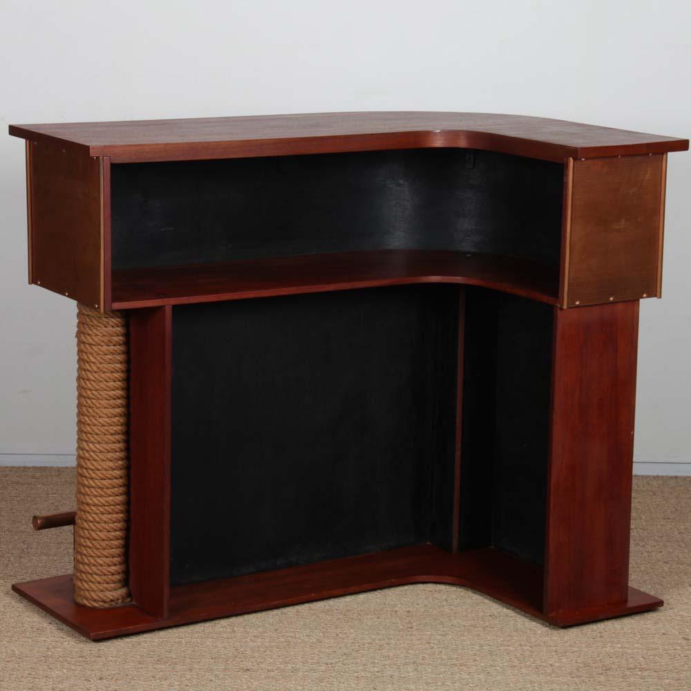 Vintage bar in the Audoux and Minet style of the 1960s For Sale 4