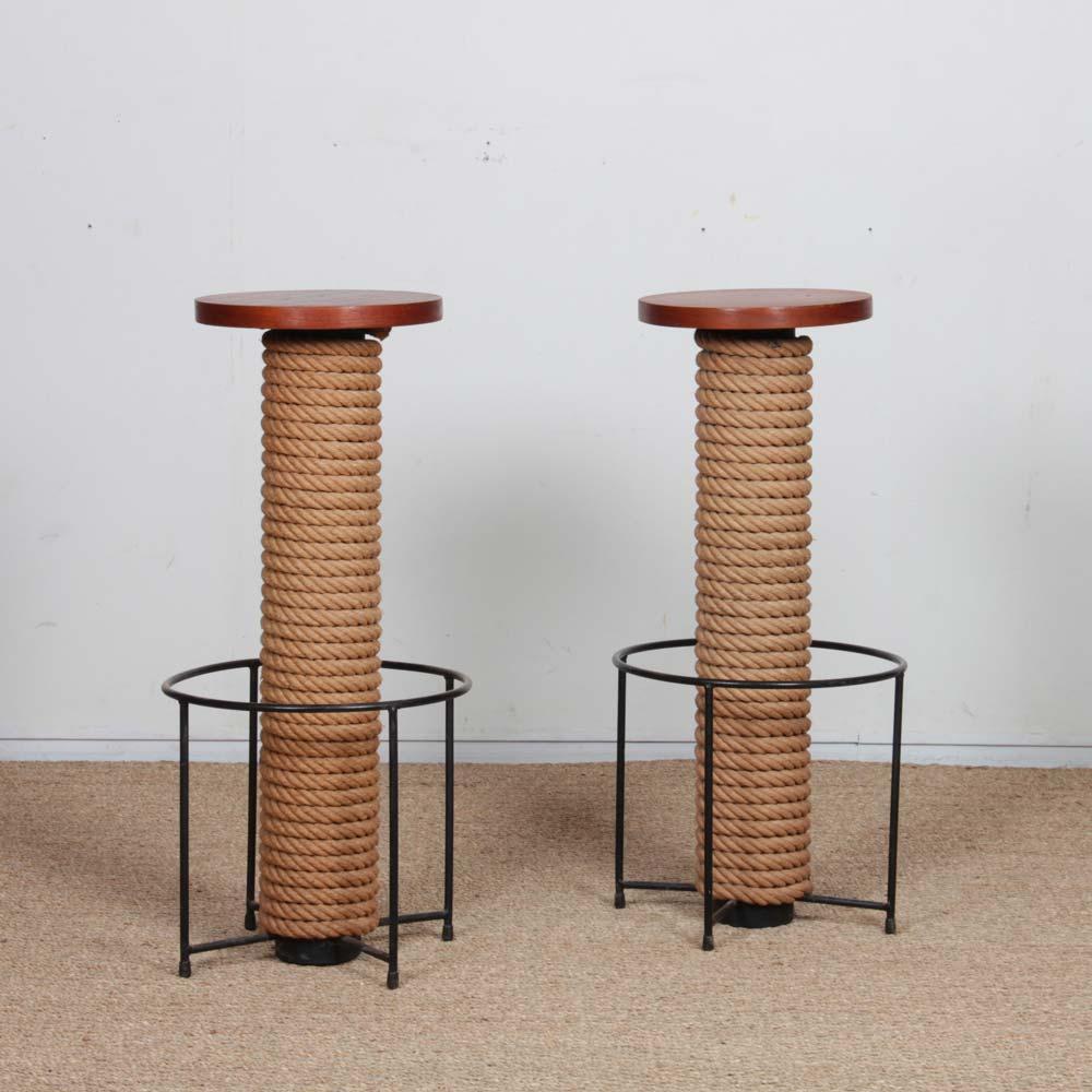 Vintage bar in the Audoux and Minet style of the 1960s For Sale 7
