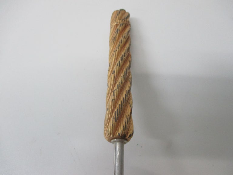 Vintage Bar Measurement Jigger in Silver and Gold For Sale at 1stDibs