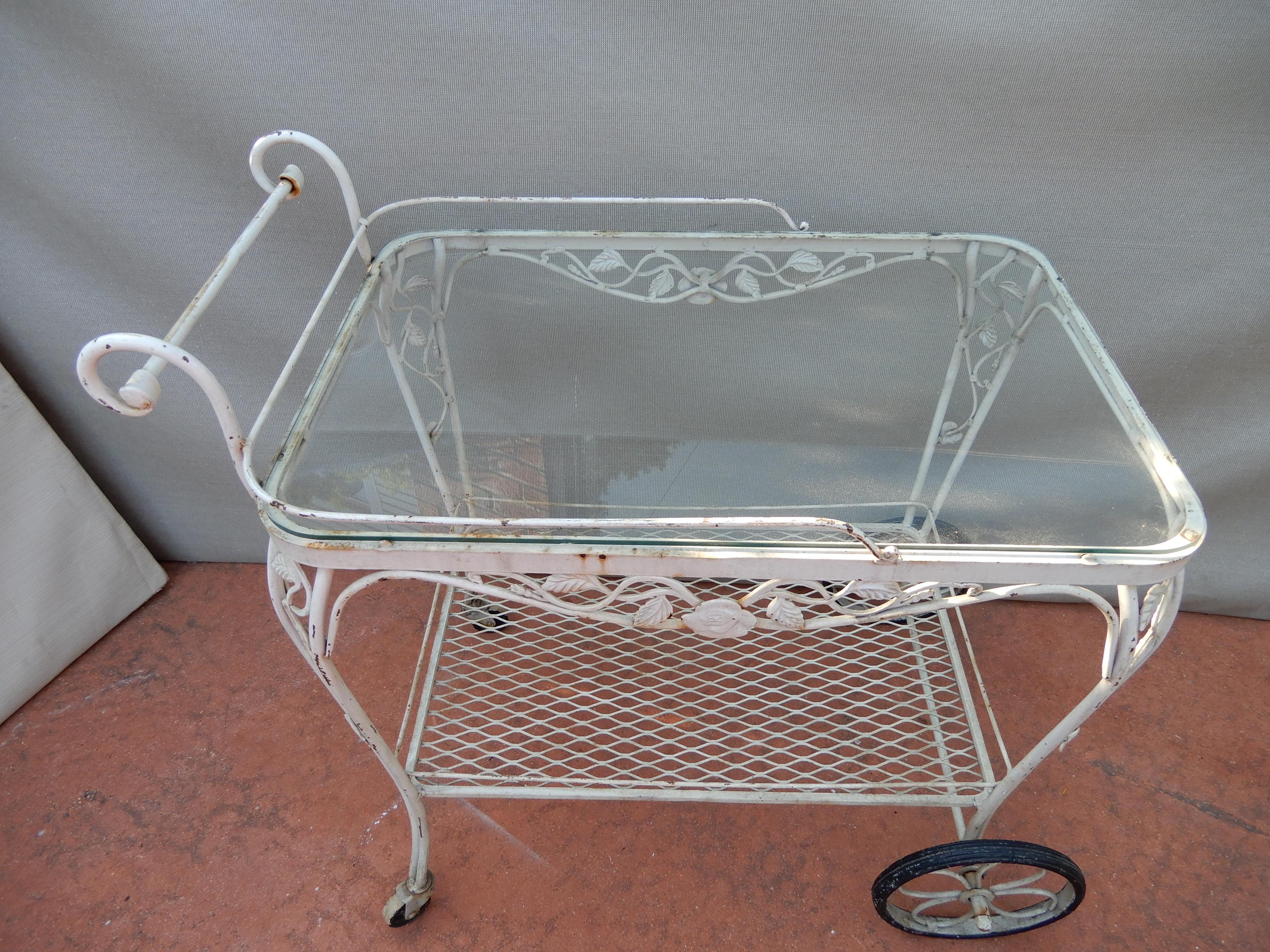 wrought iron tea cart for sale