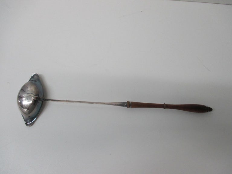 Vintage Bar Spoon with Strainer in Wood and Stainless Steel For Sale at