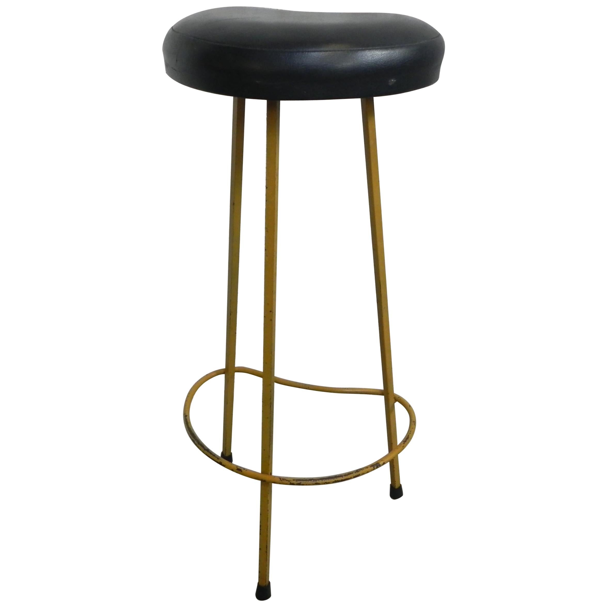 Vintage Industrial Metal Bar Stools at 1stdibs